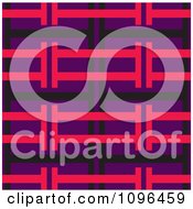 Poster, Art Print Of Seamless Pink Purple And Black Background Pattern