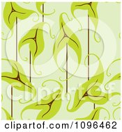 Poster, Art Print Of Seamless Ornate Leaf Background Pattern