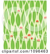 Poster, Art Print Of Seamless Leaf And Flower Background Pattern