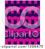 Clipart Seamless Pink And Blue Stripe And Circle Background Pattern Royalty Free Vector Illustration