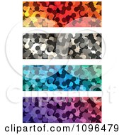 Poster, Art Print Of Four Colorful Dot Website Banners