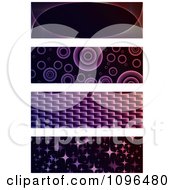 Poster, Art Print Of Purple And Black Website Banners