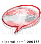 Clipart Austrian Flag Chat Bubble Royalty Free Vector Illustration by Andrei Marincas