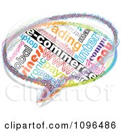 Poster, Art Print Of Colorful E Commerce Word Collage Chat Bubble