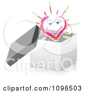 Clipart 3d Heart Sun In An Open Box Royalty Free Vector Illustration by Andrei Marincas