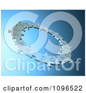 Clipart 3d Circle Formed Of A Ring Of Connected Puzzle Pieces Linked Together Royalty Free CGI Illustration