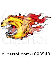Screaming Fire Ball Mascot