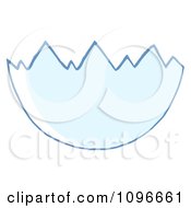 Clipart Cracked Egg Shell Royalty Free Vector Illustration