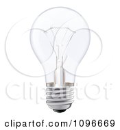 Poster, Art Print Of 3d Incandescent Light Bulb