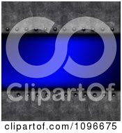 Clipart Blue Text Bar And Grungy 3d Concrete Royalty Free Illustration by KJ Pargeter
