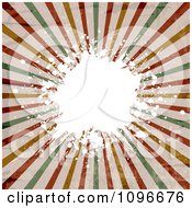 Clipart Retro Burst And White Grungy Splatter Royalty Free Vector Illustration
