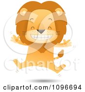 Poster, Art Print Of Happy Lion Jumping