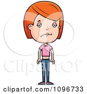 Poster, Art Print Of Depressed Red Head Adolescent Teenage Girl