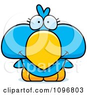Cute Blue Bird Chick