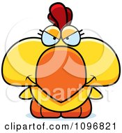 Poster, Art Print Of Mean Yellow Rooster Chick