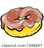 Poster, Art Print Of Donut With Chocolate Frosting