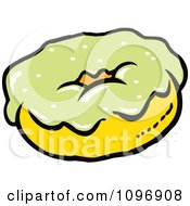 Poster, Art Print Of Donut With Green Frosting