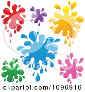 Poster, Art Print Of Colorful Paint Splatters