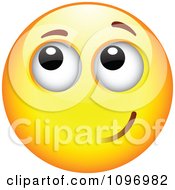 Clipart Yellow Cartoon Smiley Emoticon Happy Face 20 Royalty Free Vector Illustration