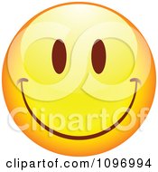 Poster, Art Print Of Yellow Cartoon Smiley Emoticon Happy Face 16
