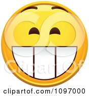 Clipart Yellow Cartoon Smiley Emoticon Happy Face 20 Royalty Free Vector Illustratio4