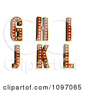 3d Theatre Light Alphabet Set G Through L