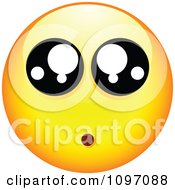 Poster, Art Print Of Amazed Yellow Emoticon Smiley Face