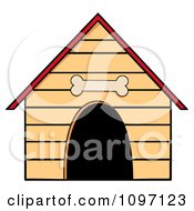 Dog House With A Bone Above The Door