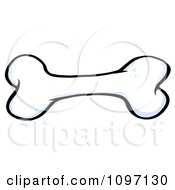 Clipart Dog Bone Royalty Free Vector Illustration
