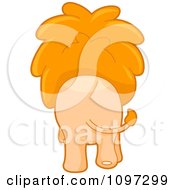 Clipart Lion Walking Away Royalty Free Vector Illustration