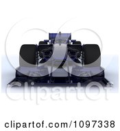 Poster, Art Print Of 3d Dark Blue Formula One Race Car