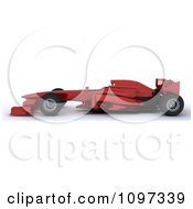 Clipart 3d Red Formula One Race Car Royalty Free CGI Illustration