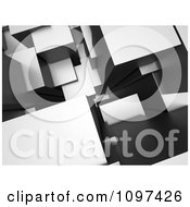 Clipart 3d Gray Abstract Architectural Urban Background Royalty Free CGI Illustration