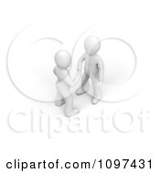 Clipart 3d White Men Shaking Hands Royalty Free CGI Illustration