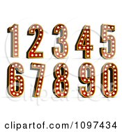 Poster, Art Print Of 3d Theatre Light Numbers