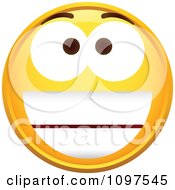 Poster, Art Print Of Pleased Yellow Emoticon Smiley Face