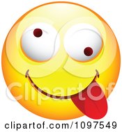 Yellow Goofy Cartoon Smiley Emoticon Face 10