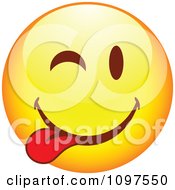 Poster, Art Print Of Yellow Goofy Cartoon Smiley Emoticon Face 9