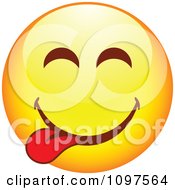 Yellow Goofy Cartoon Smiley Emoticon Face 6