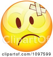Poster, Art Print Of Hurt Yellow Emoticon Smiley Face