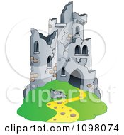 Poster, Art Print Of Hill Castle In Ruins