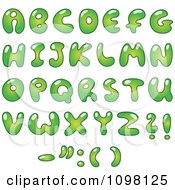 Clipart Green Bubble Ecology Capital Letters And Punctuation Royalty Free Vector Illustration by yayayoyo