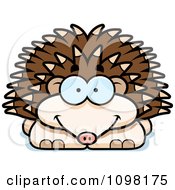 Clipart Happy Hedgehog Royalty Free Vector Illustration by Cory Thoman #COLLC1098175-0121