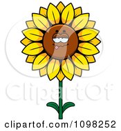 Poster, Art Print Of Drunk Sunflower Character