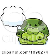 Poster, Art Print Of Dreaming Green Tortoise Turtle