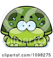 Poster, Art Print Of Scared Green Tortoise Turtle