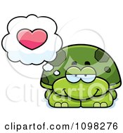 Poster, Art Print Of Green Tortoise Turtle In Love
