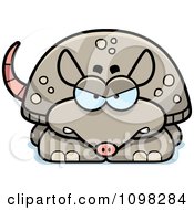 Clipart Angry Armadillo Royalty Free Vector Illustration by Cory Thoman