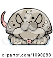 Clipart Sleeping Armadillo Royalty Free Vector Illustration by Cory Thoman