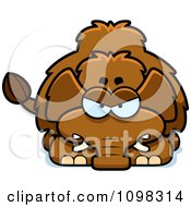 Clipart Angry Wooly Mammoth Royalty Free Vector Illustration